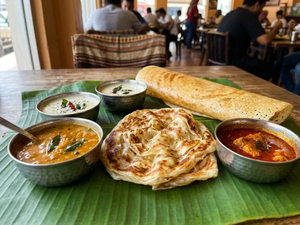 Roti Canai & Thosai Platter